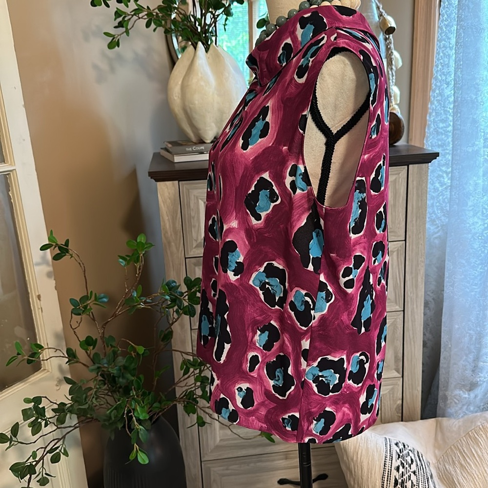 Marni Leopard-Print Tank Top in Dry Rose - Picture 6 of 12